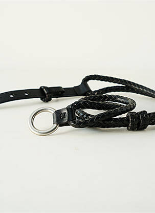 Ceinture effet matière satinée noir RALPH LAUREN femme