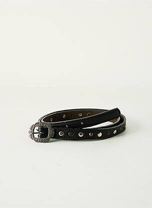 Ceinture effet matière satinée noir ABACO homme