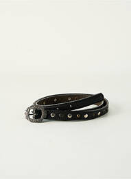 Ceinture effet matière satinée noir ABACO homme