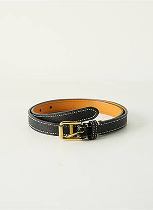 Ceinture effet matière satinée noir RALPH LAUREN femme
