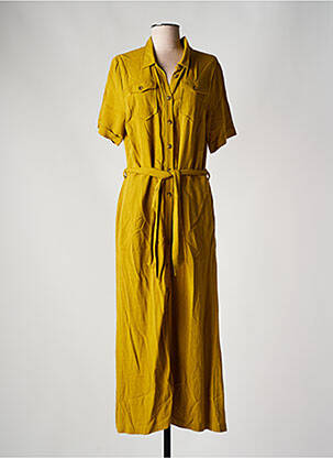Robe longue manches courtes manches courtes vert KING LOUIE femme