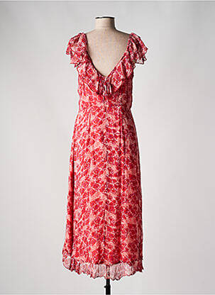 Robe longue manches courtes manches courtes rouge LA PETITE ETOILE femme