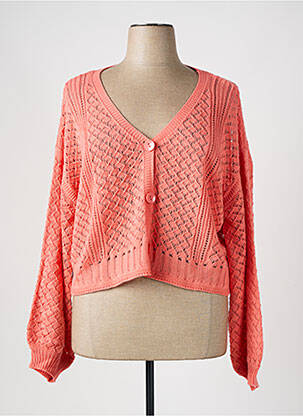 Gilet manches longues stretch orange MOLLY BRACKEN femme