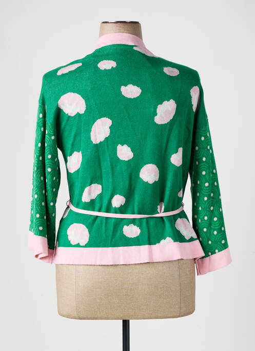 Gilet manches longues vert BLUTSGESCHWISTER pour femme