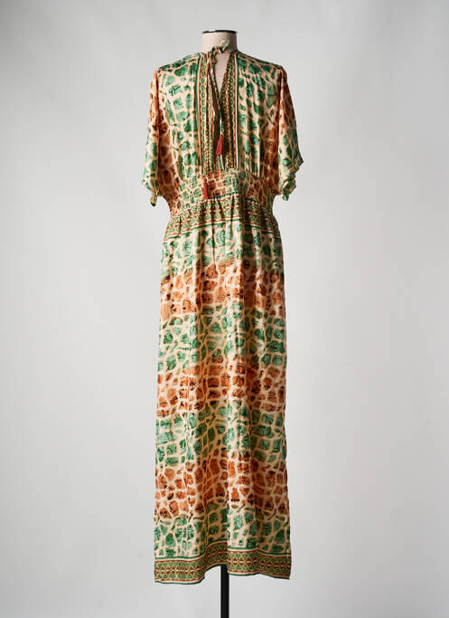 Robe longue vert AN' GE pour femme