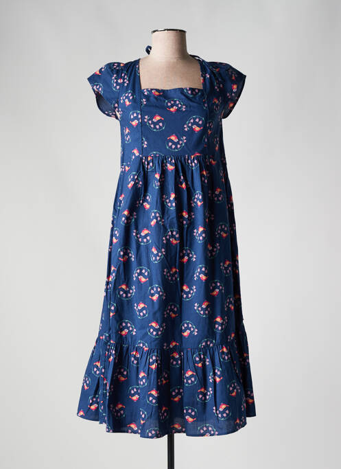 Robe mi-longue bleu BLUTSGESCHWISTER pour femme