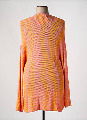 Gilet manches longues fermeture boutonnée sur le devant orange GARCIA femme