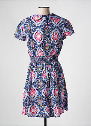 Robe courte manches courtes manches courtes bleu BLUTSGESCHWISTER femme