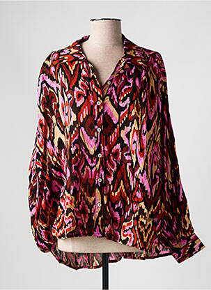 Chemisier imprimé fantaisie manches longues rose MOLLY BRACKEN femme
