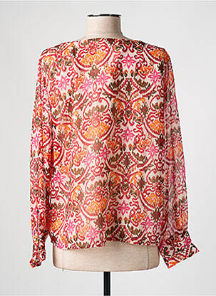 Blouse imprimé fantaisie manches longues rose ONLY femme