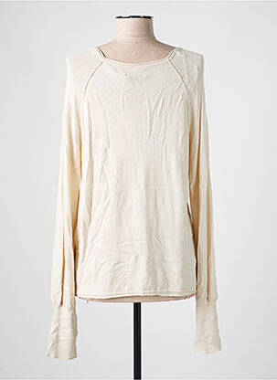 Pull coupe droite manches longues blanc ONLY femme