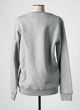 Sweat-shirt sérigraphie manches longues gris MADEMOISELLE FANI femme