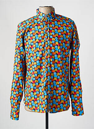 Chemise manches longues imprimé fantaisie bleu THE SURFCAR homme