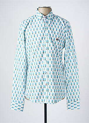 Chemise manches longues imprimé fantaisie blanc THE SURFCAR homme