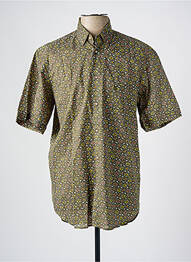 Chemise manches courtes imprimé fantaisie vert BANDE ORIGINALE homme