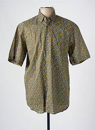 Chemise manches courtes imprimé fantaisie vert BANDE ORIGINALE homme