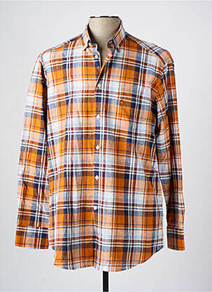 Chemise manches longues imprimé fantaisie orange BANDE ORIGINALE homme