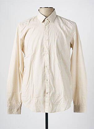 Chemise manches longues imprimé fantaisie beige GARCIA homme