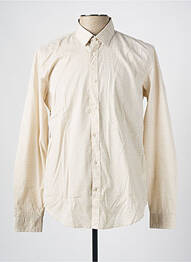 Chemise manches longues imprimé fantaisie beige GARCIA homme