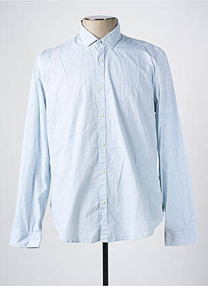 Chemisier imprimé fantaisie manches longues bleu GARCIA femme
