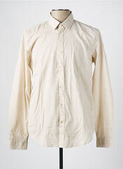 Chemise manches longues beige GARCIA pour homme seconde vue