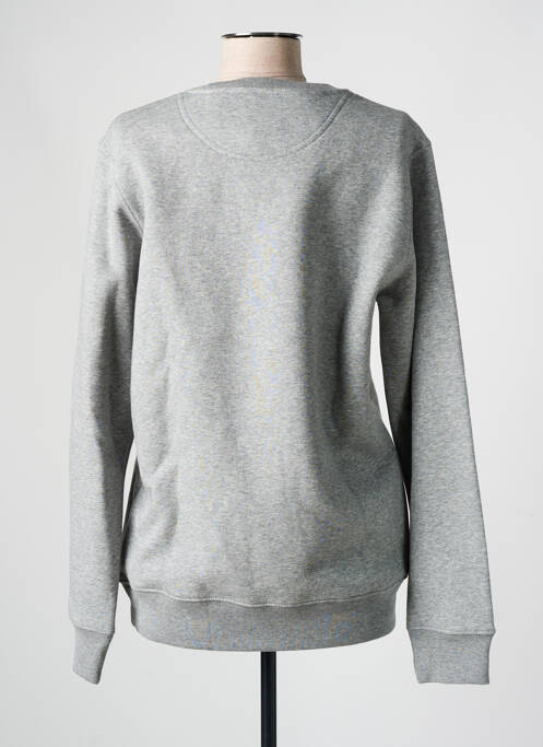 Sweat-shirt sérigraphie manches longues gris MADEMOISELLE FANI femme