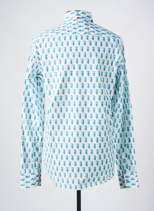 Chemise manches longues imprimé fantaisie blanc THE SURFCAR homme