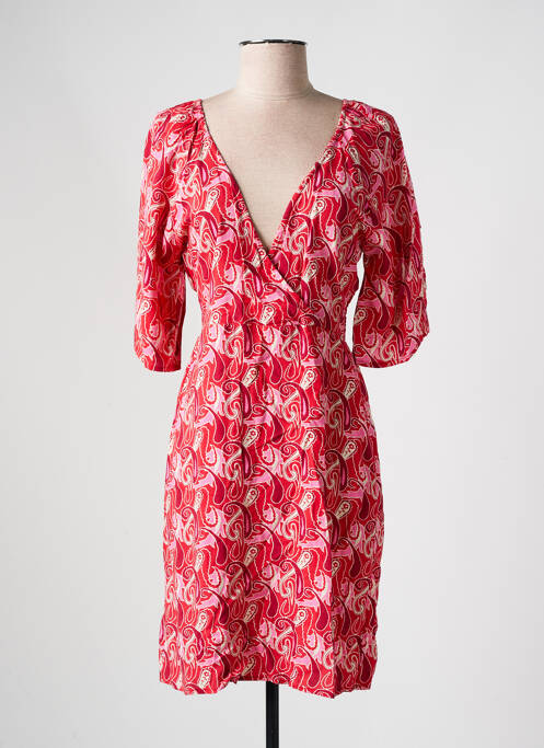 Robe courte rouge ANGE pour femme