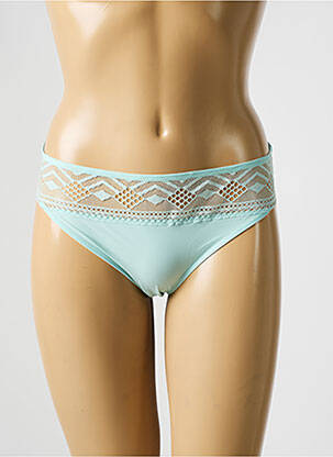 Culotte tissage satiné bleu PASSIONATA femme