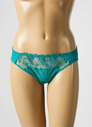 Culotte tissage satiné vert PASSIONATA femme