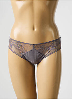 Culotte tissage satiné gris PASSIONATA femme