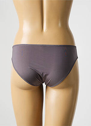 Culotte tissage satiné gris PASSIONATA femme