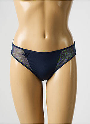 Culotte effet matière satinée bleu PASSIONATA femme