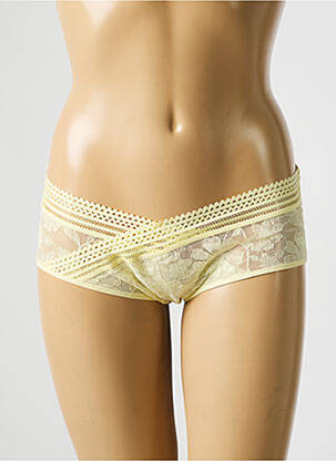Shorty stretch jaune PASSIONATA femme