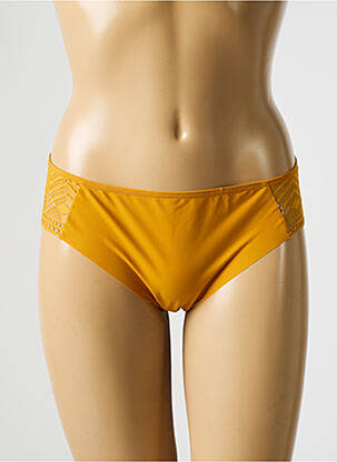Culotte tissage satiné jaune PASSIONATA femme