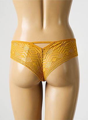Culotte tissage satiné jaune PASSIONATA femme