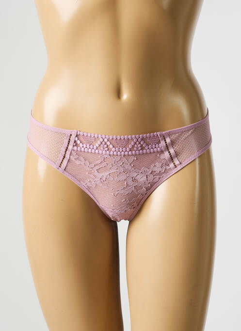Tanga rose PASSIONATA pour femme