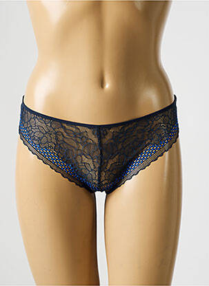Tanga stretch bleu PASSIONATA femme