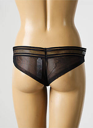 Tanga stretch noir PASSIONATA femme