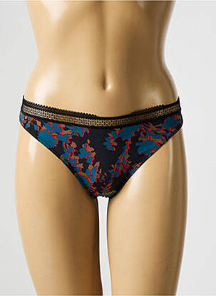 Tanga stretch noir PASSIONATA femme
