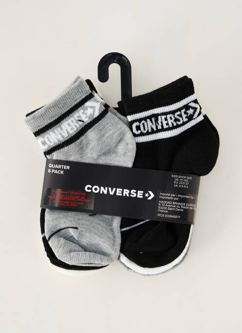 Chaussettes noir CONVERSE pour garçon