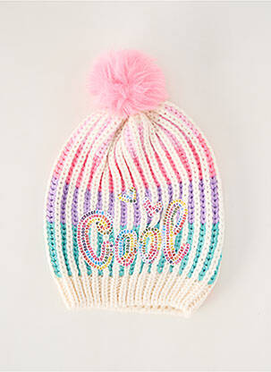 Bonnet maille grosse maille rose BILLIEBLUSH fille