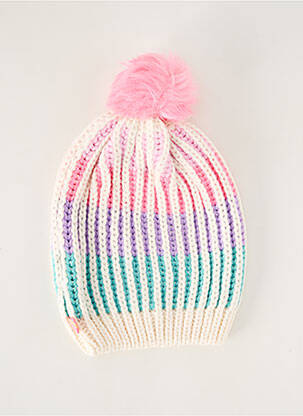 Bonnet maille grosse maille rose BILLIEBLUSH fille
