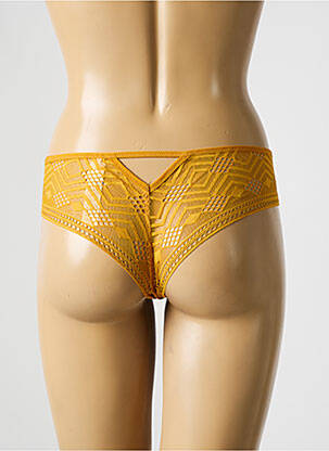 Culotte tissage satiné jaune PASSIONATA femme