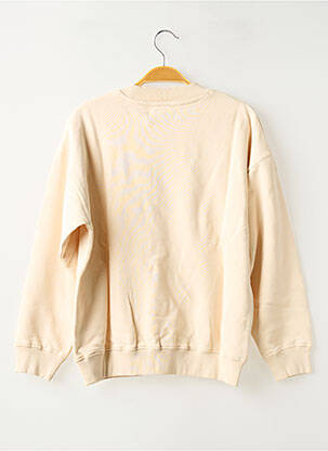 Sweat-shirt stretch manches longues beige THINKING MU homme