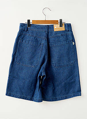 Short tissage denim taille normale bleu THINKING MU femme