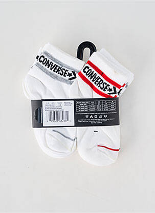 Chaussettes stretch blanc CONVERSE enfant