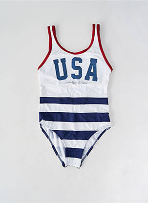Maillot de bain 1 pièce stretch bleu BANANA MOON fille