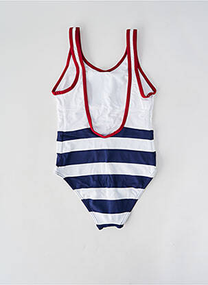 Maillot de bain 1 pièce imprimé rayures bleu BANANA MOON fille