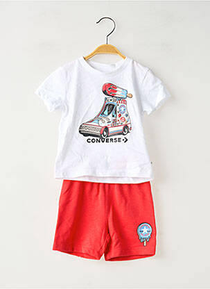 Ensemble short rouge CONVERSE garçon